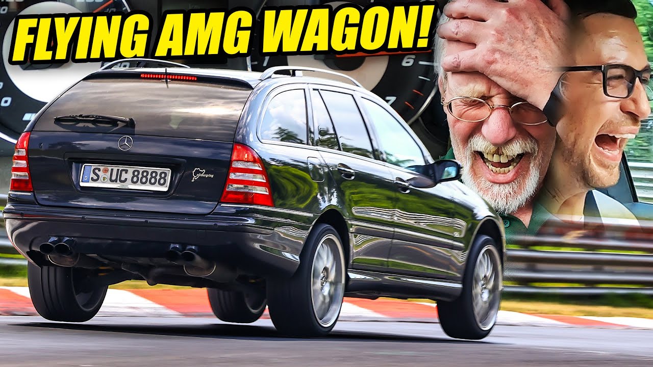 FLYING WAGON! Mercedes-Benz C55 AMG! // Nürburgring