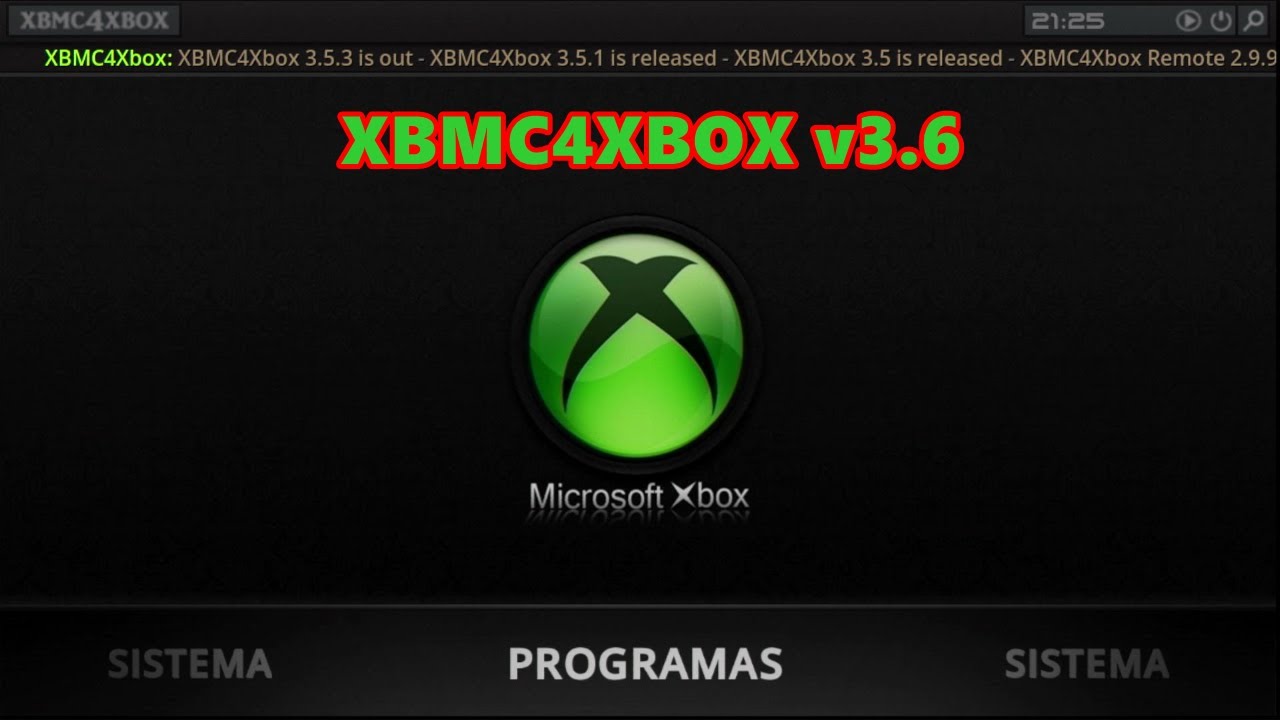 XBMC4Xbox v3.6 - Xbox Cl&aacute;ssico