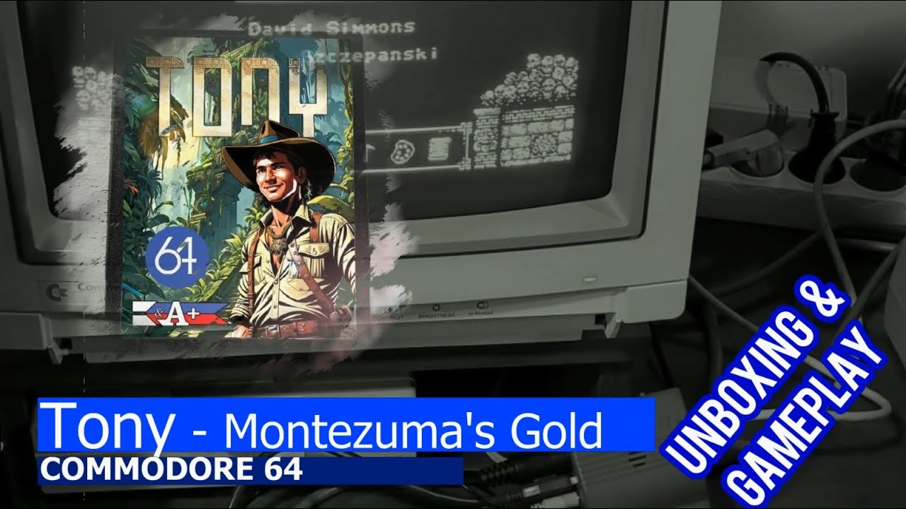 Commodore 64 -=Tony - Montezuma's Gold=- unboxing&gameplay