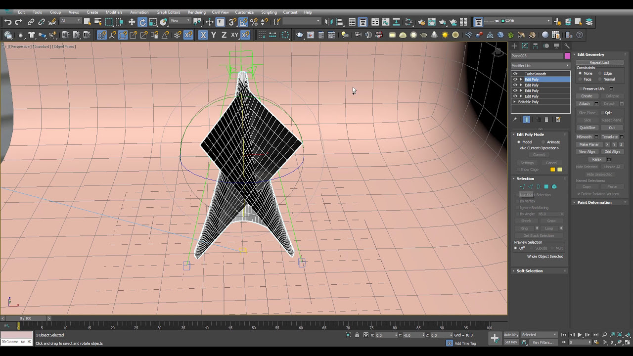 3ds Max – Mimic Folding Paper with Custom Origins and Edit Poly Modifiers Tutorial