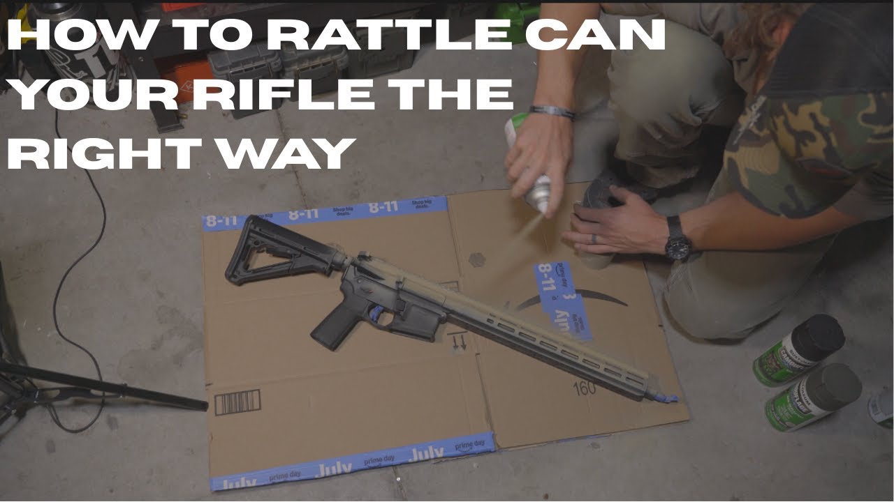 how to rattle can your rifle the right way