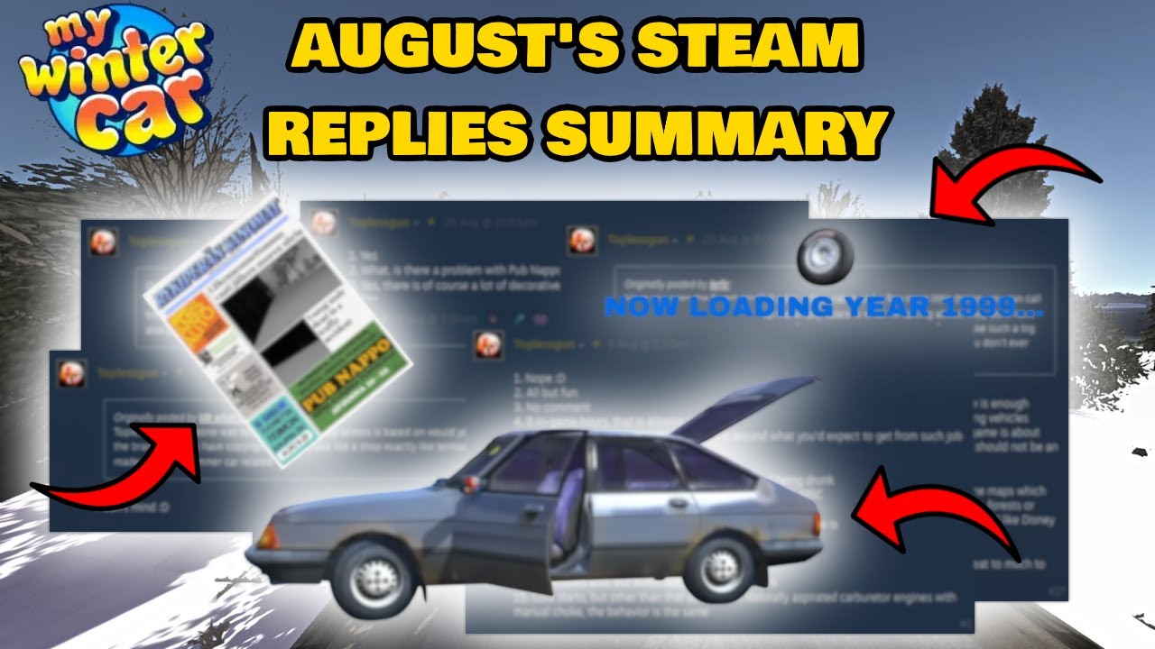 Автомобили, работа, предметы ПОДТВЕРЖДЕНЫ! | Обзор ответов в Steam за август