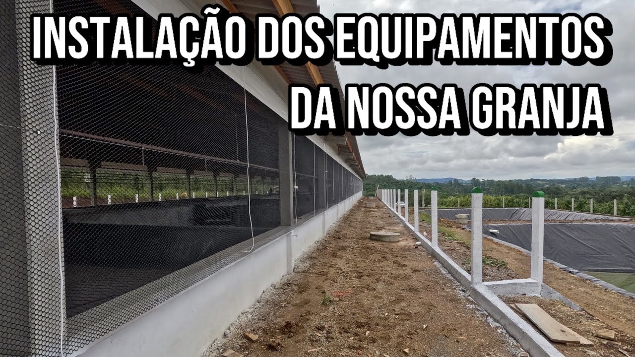 🚜🐷 Começaram a instalar os equipamentos na nossa granja de suínos!