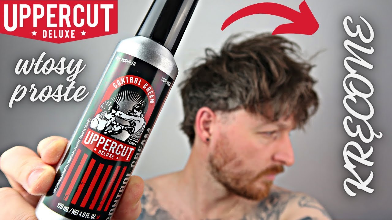 Jak zakręcić proste włosy? | Uppercut Deluxe Control Cream (Demo)