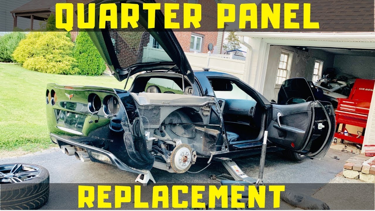 Rebuilding a Salvage C6 Corvette in My Driveway *Part 3* (Quarter Panel Removal)