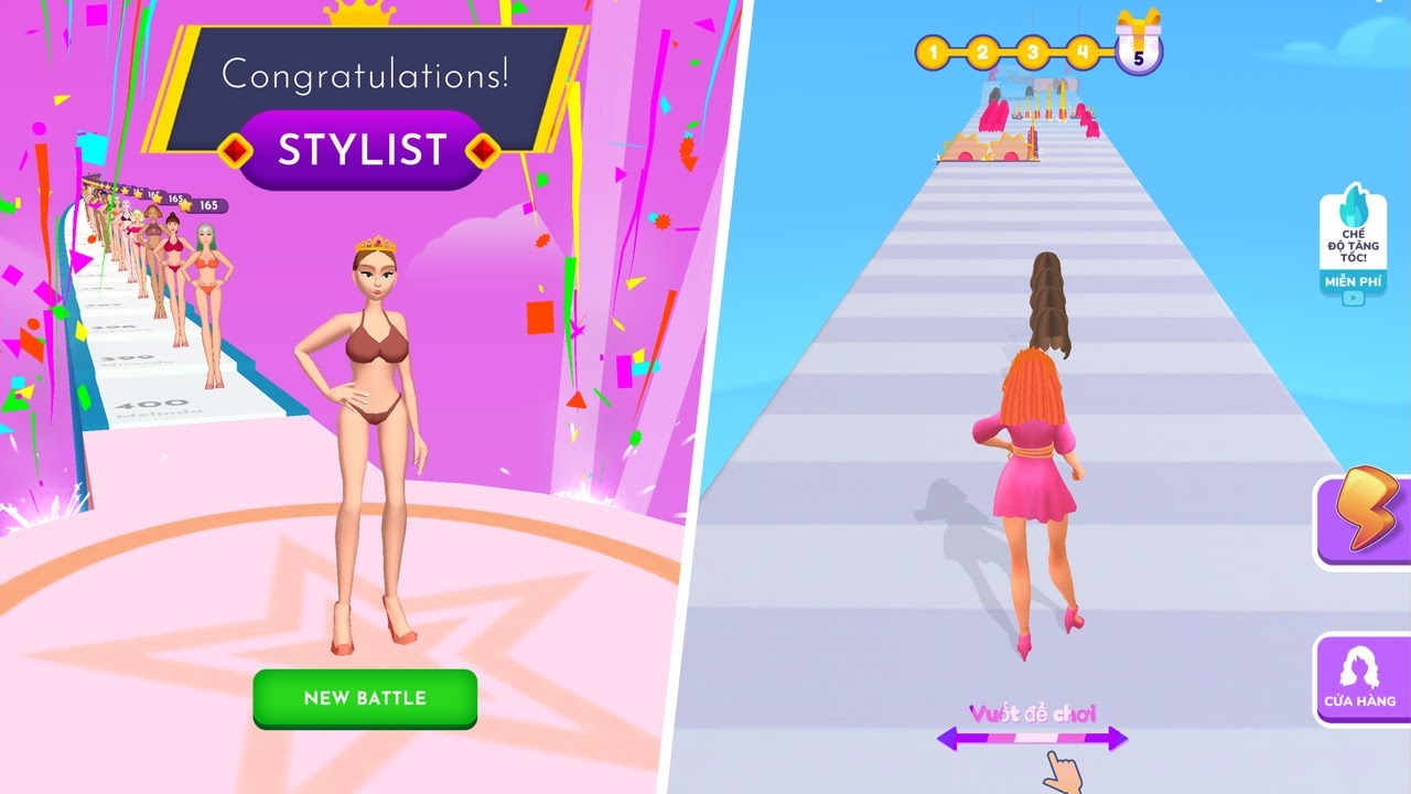 Fashion Battle, Shoe Race, Hair Challenge | Mobile Games
