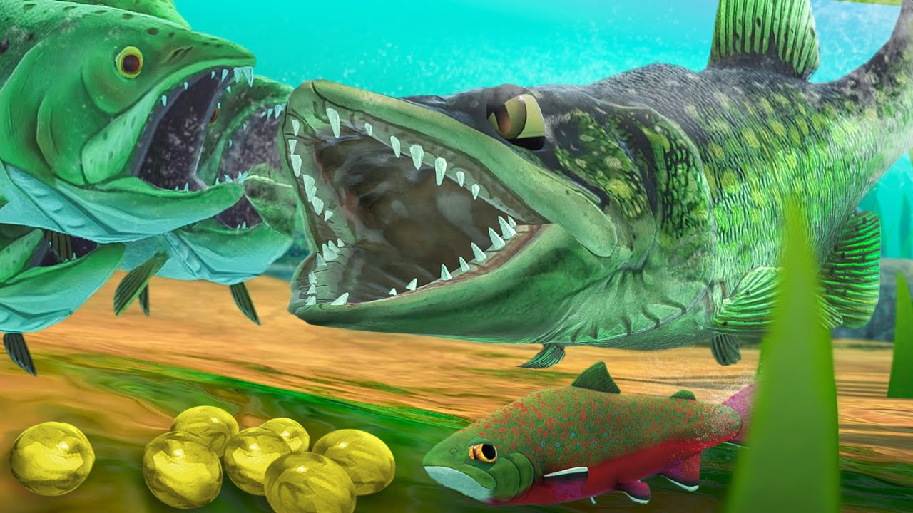 PIKE PROTECTS ITS EGGS - Feed and Grow Fish - Part 139 | Pungence