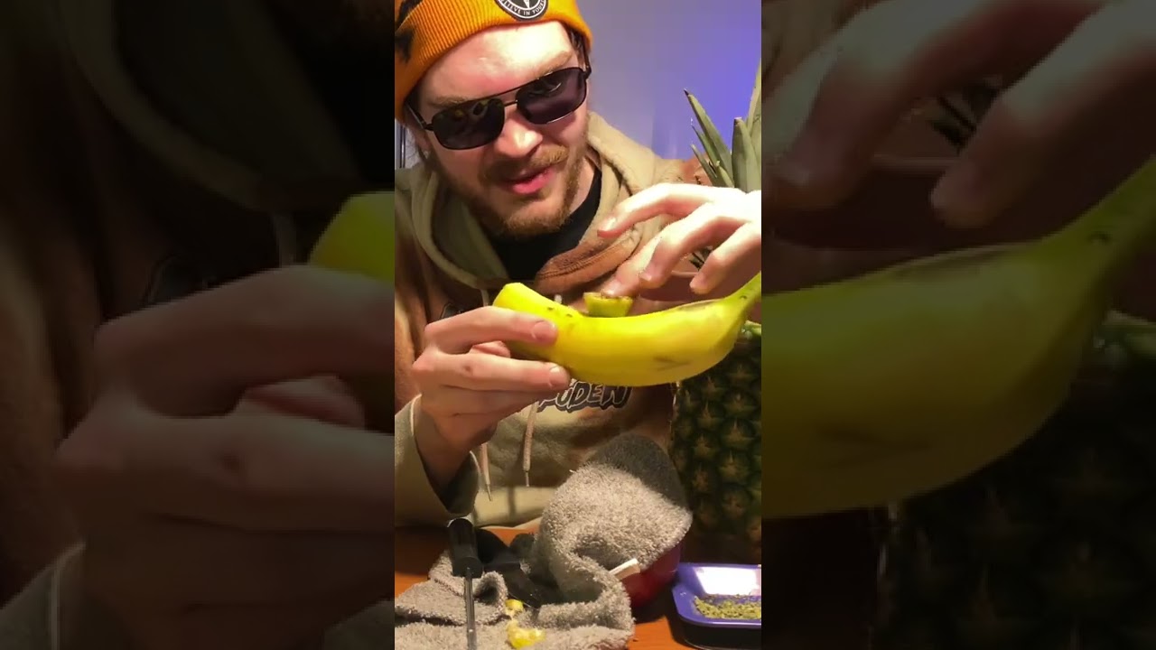Smoking Weed Out of Fruit, Link To Vid In Description