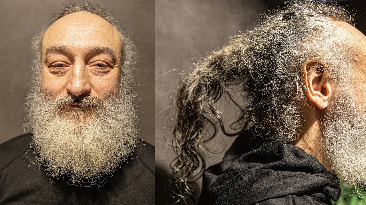 EMOTIONALE TRANSFORMATION - Sein erster Haarschnitt nach über 20 Jahren