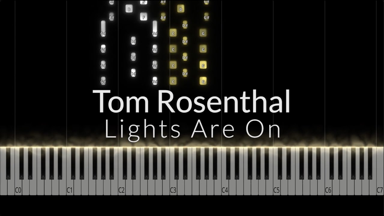 Tom Rosenthal - Lights Are On Piano Tutorial Cover