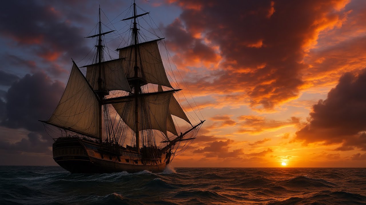 Master and Commander Ambience | Sailing Ship Sounds for Sleep and Focus