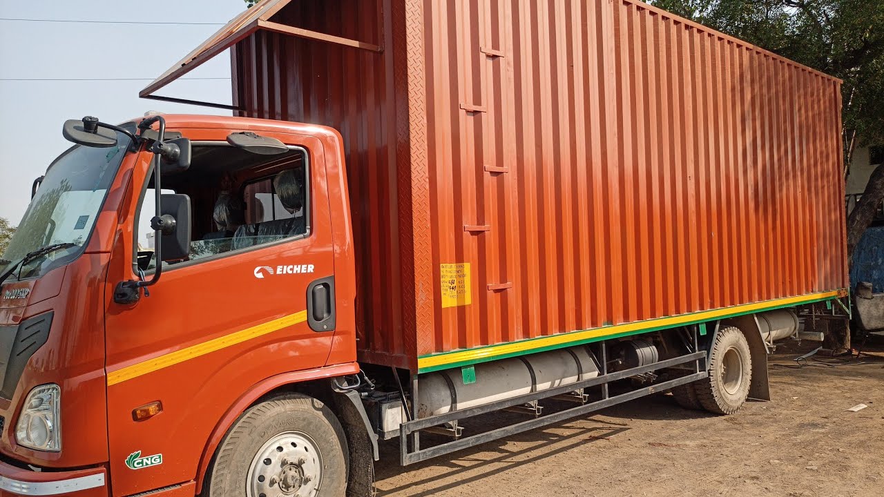 Eicher 2059🚛 Container body full review! 8267830450 ! #eicher #viral #vehicles @Azad body maker