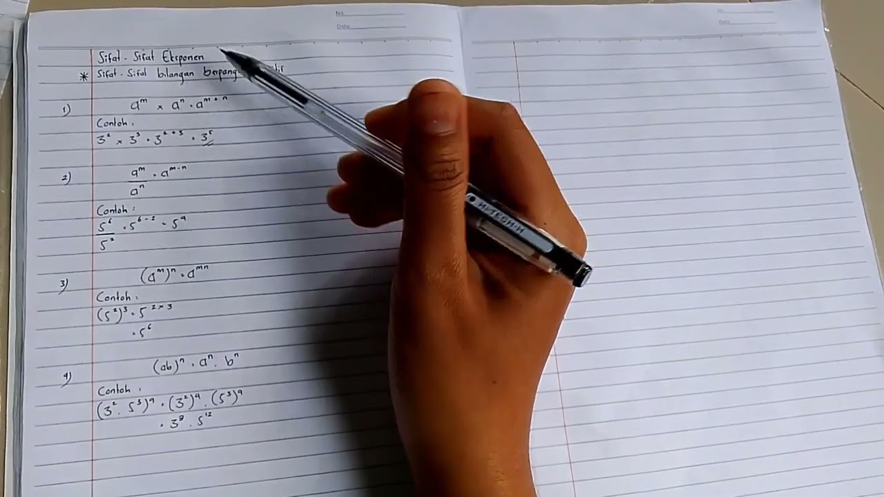tugas video materi eksponen 