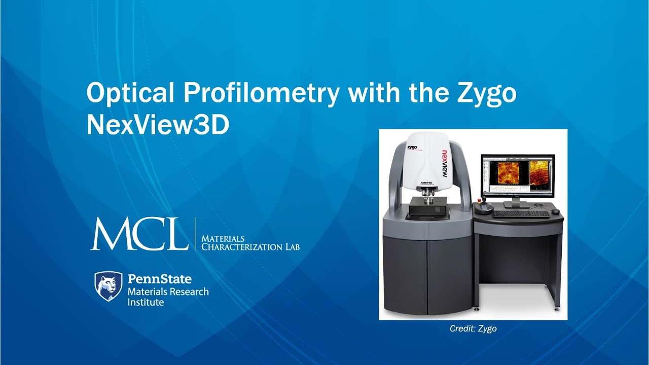 Introduction to Optical Profilometry