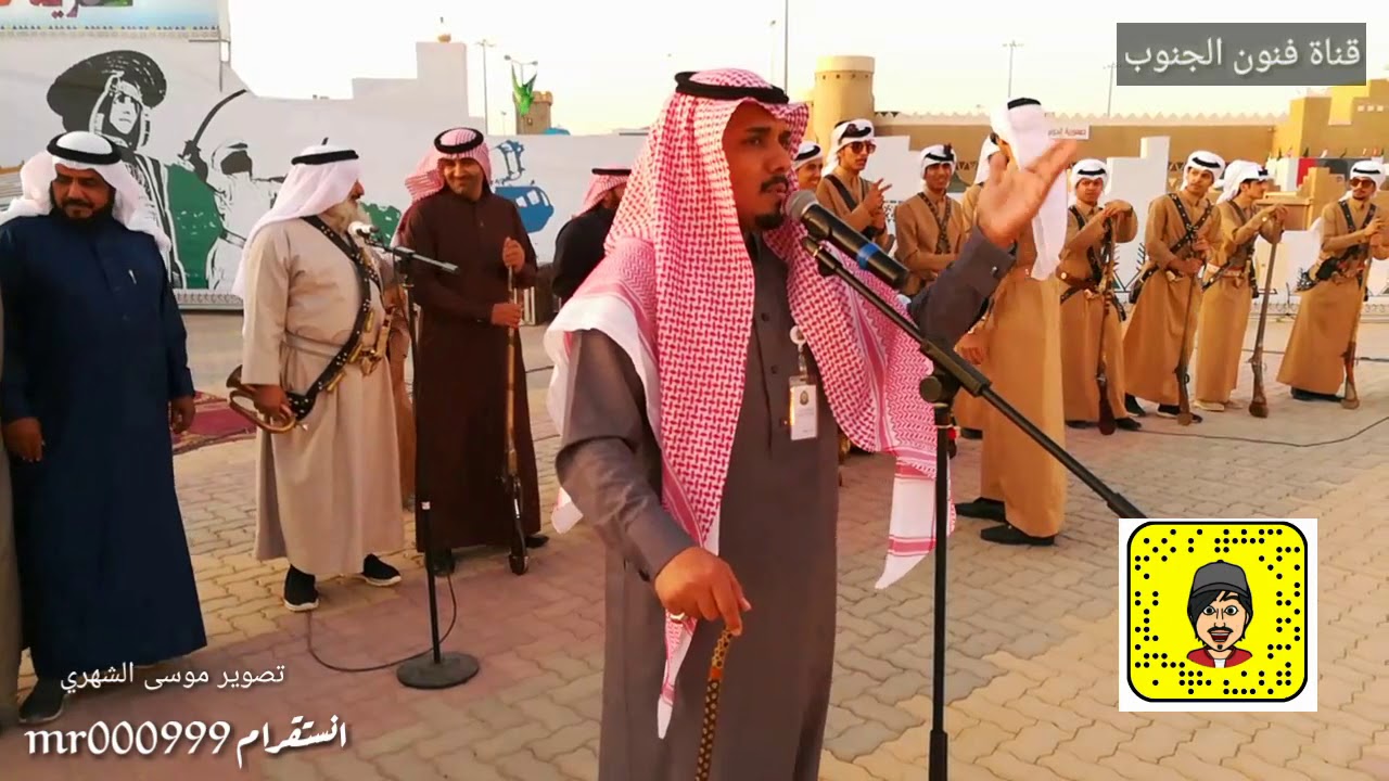 لون العرضة #فرقة_مداقيل_النماص في ختام #الجنادرية33 #قرية_عسير