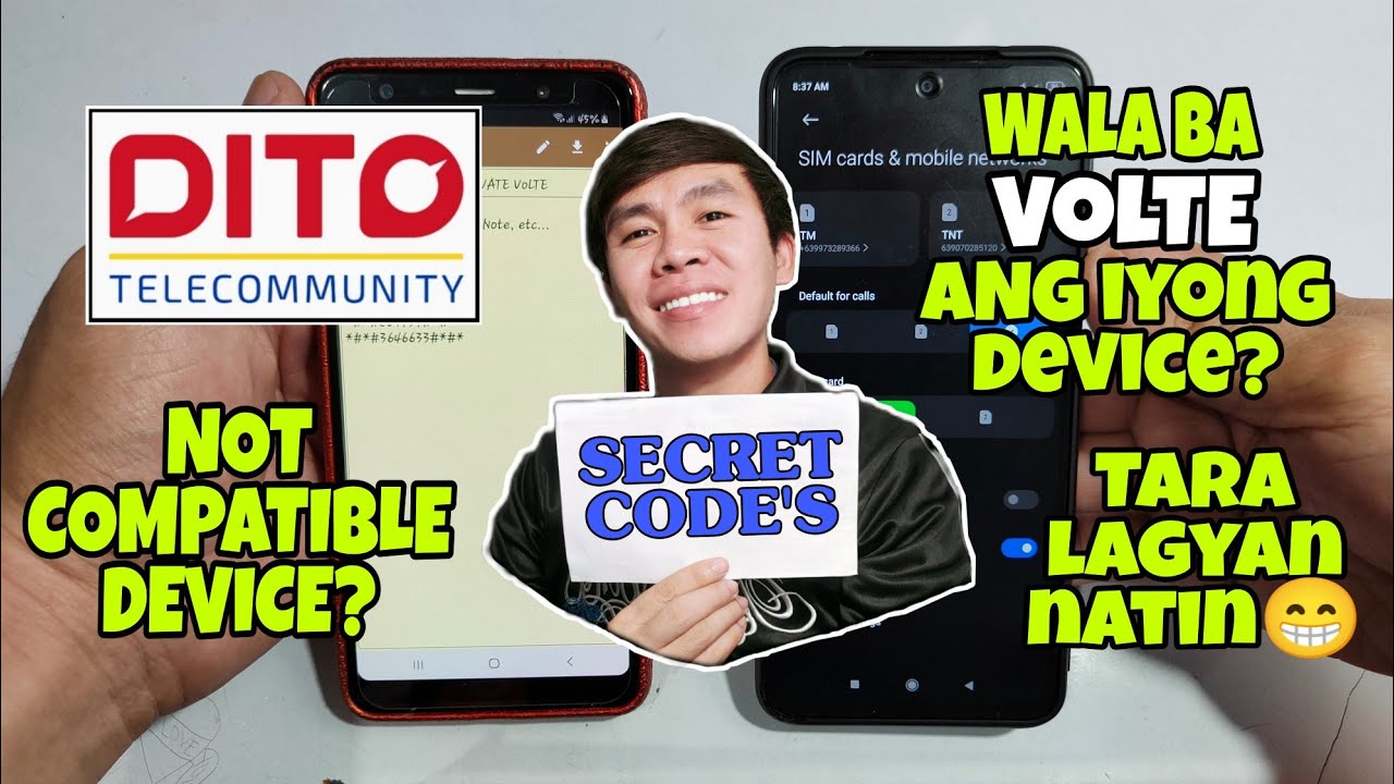 How to activate DITO sim in non VoLTE phone using SECRET CODEs | Dito sim activation