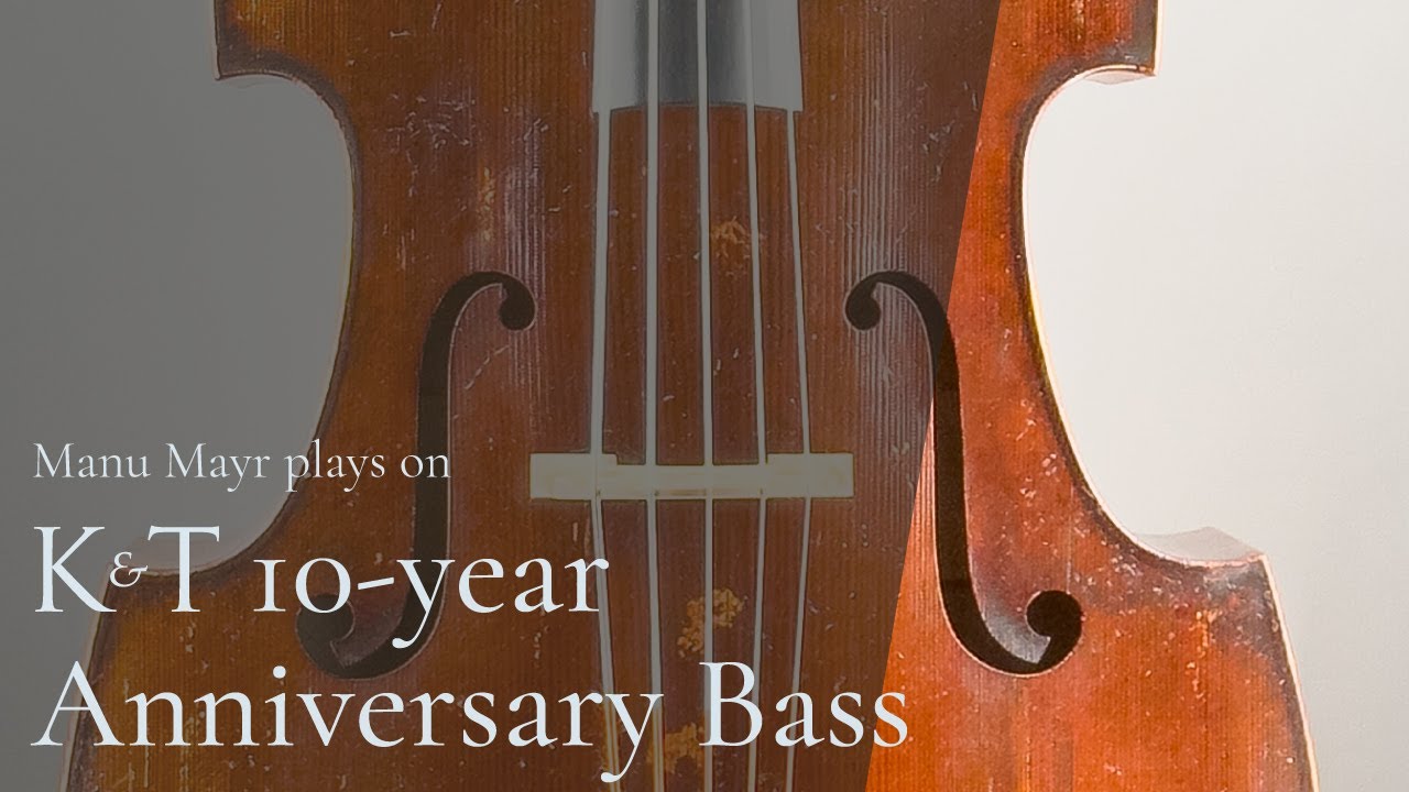 Manu Mayr plays on K&T 10-year Anniversary Bass - SOLD