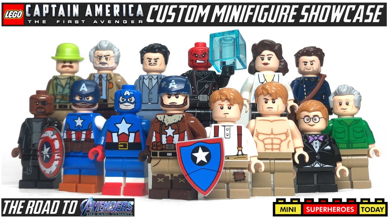 LEGO CAPTAIN AMERICA: THE FIRST AVENGER Custom Minifig Showcase (Road to AVENGERS: DOOMSDAY Update)