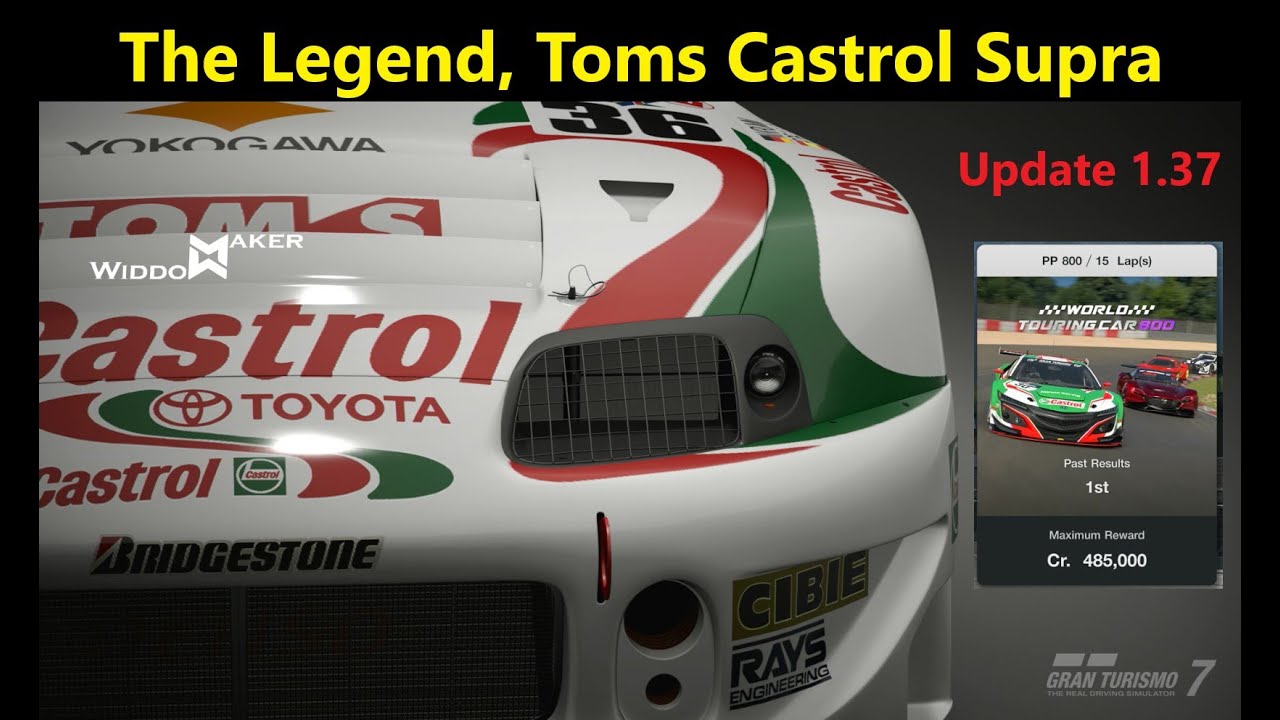 GT7 Toms Castrol Supra GT 500 Grind Sardegna Road A 800pp Going for Gold How to Tutorial Update 1 37