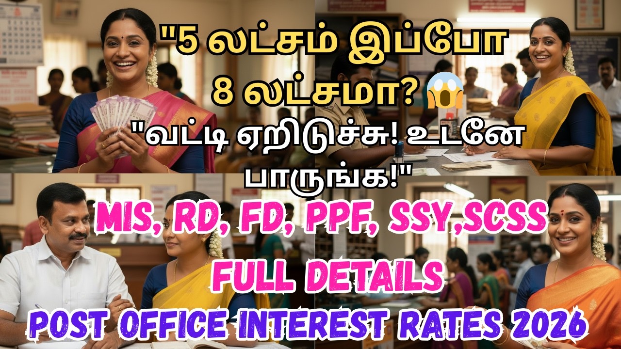 2026-ல் பணத்தை எங்கே முதலீடு செய்வது? | Post Office New Interest Rates 2026 Tamil | Keep Saving