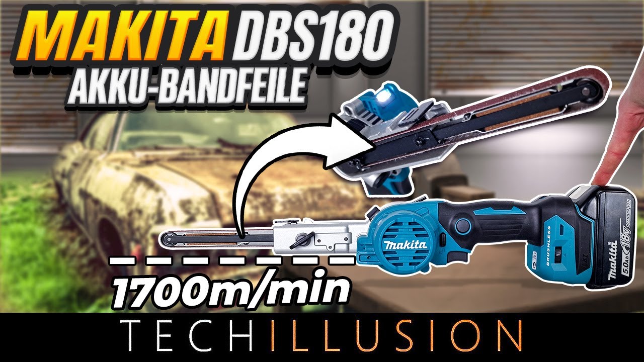 🔥MAKITA Akku Bandfeile Fingerschleifer DBS180 im Test😱 - Makita DBS180Z - Review & Test