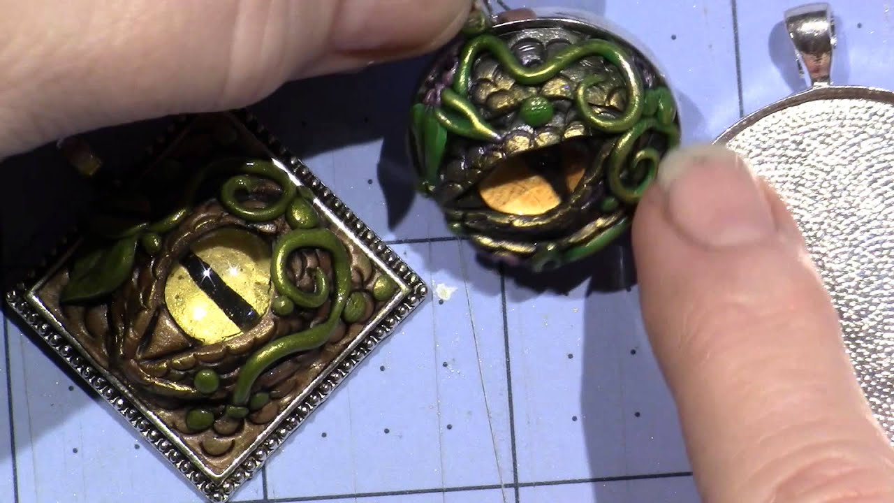 Dragon Eyes with Polymer Clay