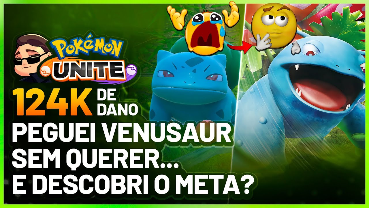 DESCOBRI POR ENGANO UM POKEMON MUITO FORTE! Pokemon Unite Venusaur Gameplay