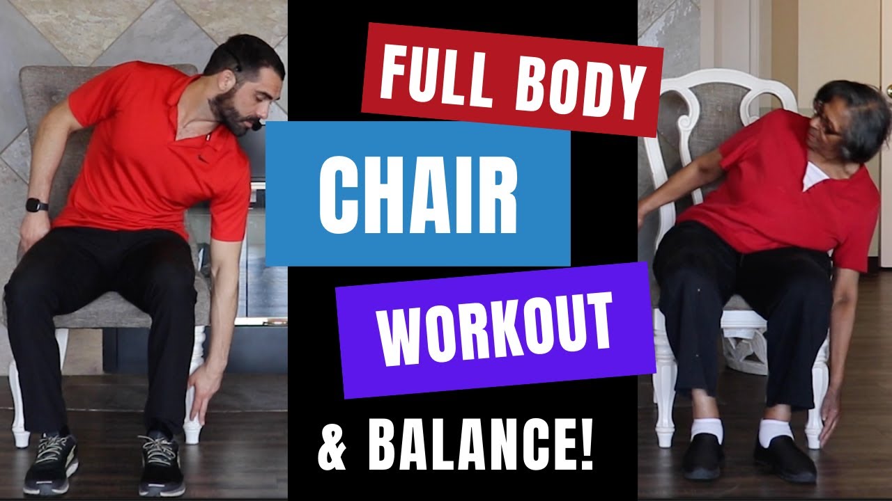Full Body Chair Workout For Seniors (& Balance): Coach Russo Senior Fit