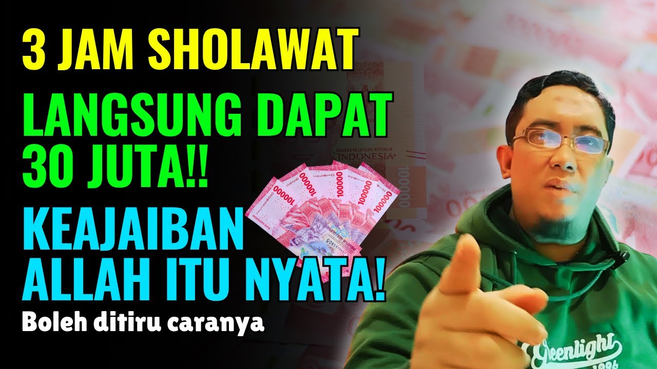 ⚡ Kisah Nyata: Baru Sholawat 3 Jam, Langsung Dapat 30 Juta Tunai! Bikin Nangis Syukur 😭