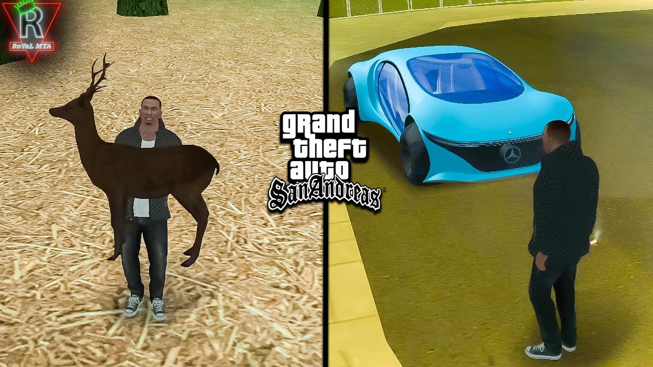 زندگی واقعی در سن اندریاس چجوریه؟🚯رول پلی  رویال ام تی ای❌gta san andreas role play