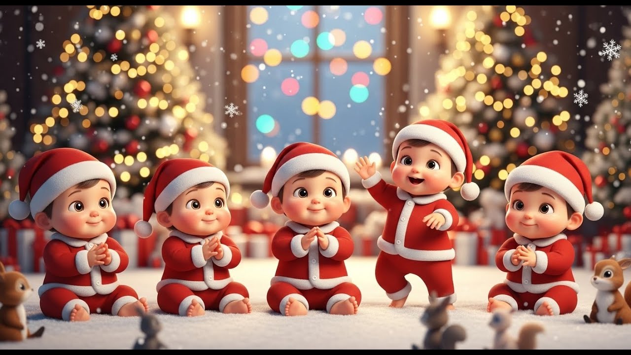 Мультик Jingle Bells 🎄 | Детские песни и танцы малышей | Танцы малышей и музыка для детей
