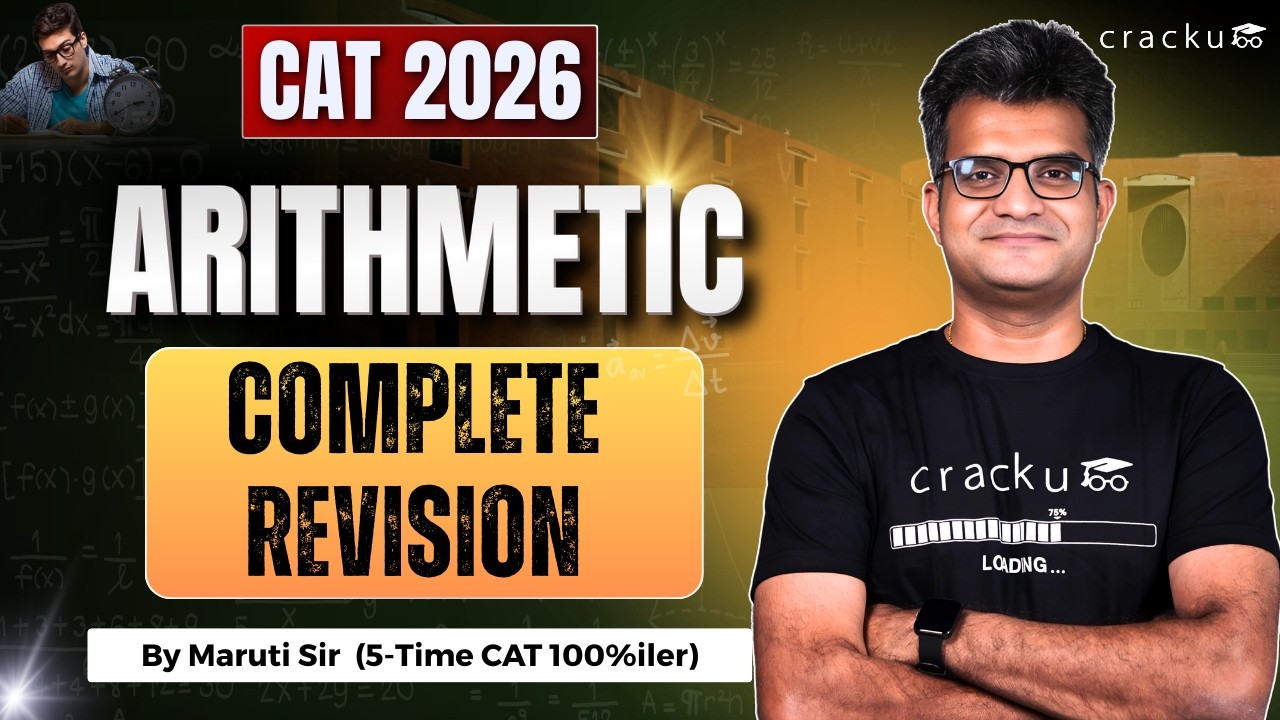 CAT 2026 Quant Arithmetic Complete Revision 🔴 By CAT 100%iler | Important CAT Arithmetic Questions