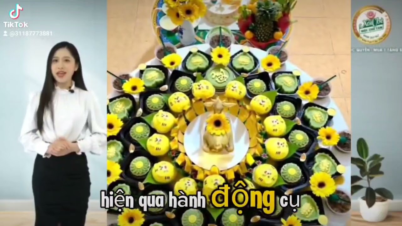 mâm Cúng đầy tháng  bé gái
