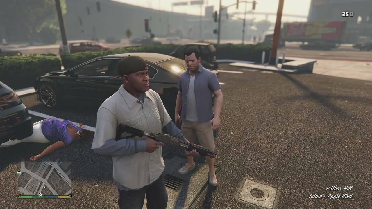 GRAND THEFT AUTO STORY MODE LEAVING THE REPAIR SHOP WTH MICHAEL