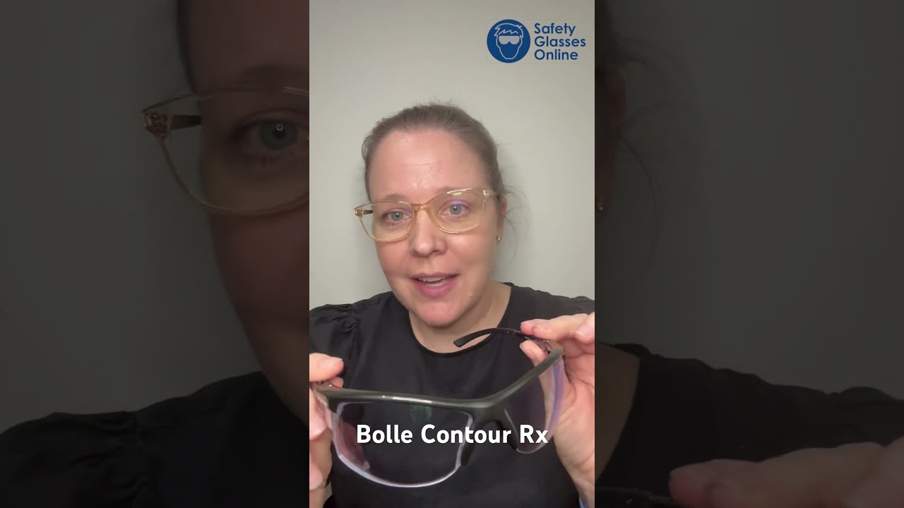 Bolle Contour RX prescription safety glasses. #safetyeyewear #sunglasses #protectiveeyewear #bolle