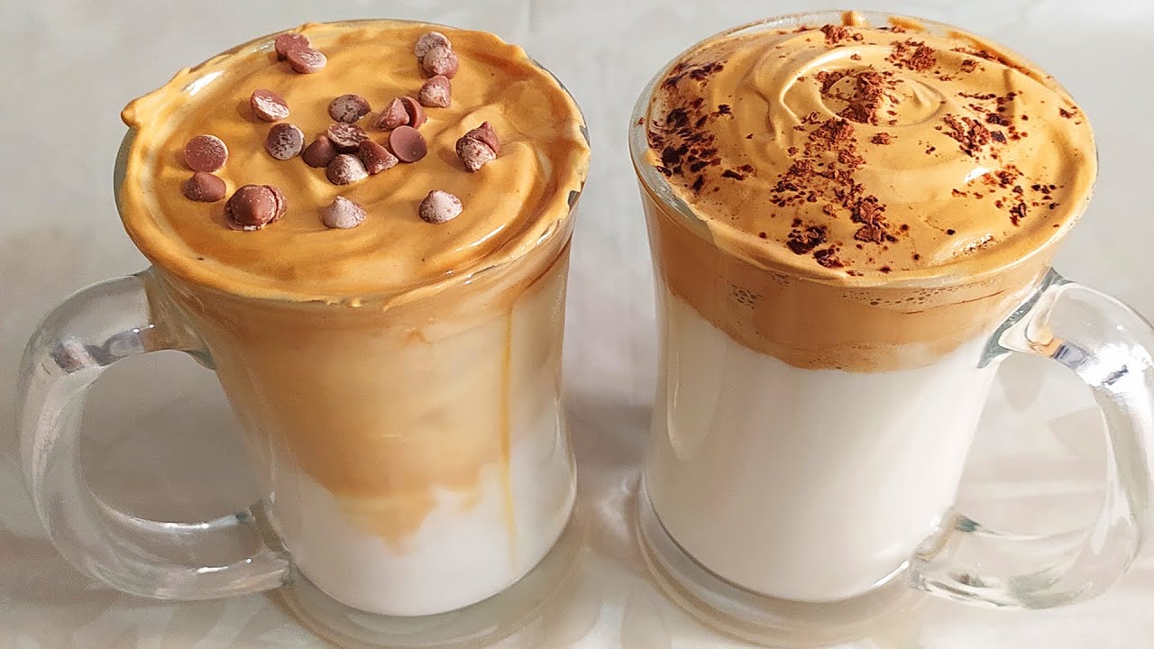 THE DALGONA COFFEE  AT HOME --HOT & COLD