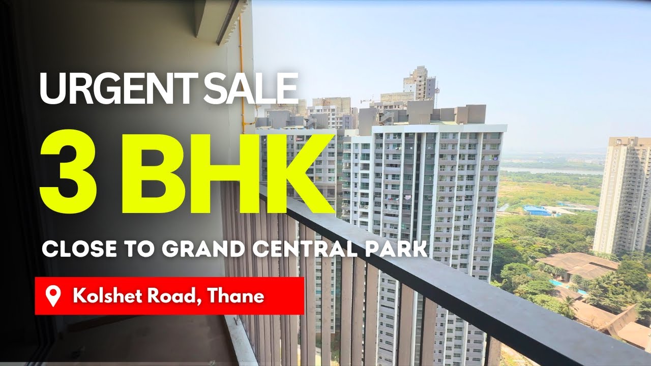 Urgent Sale Creek View 3 BHK Balcony Flat For Sale In Kalpataru Immensa, Thane