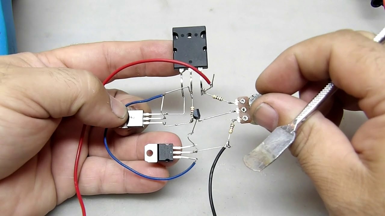 Fonte estabilizada, super simples com Amplificador de erro!