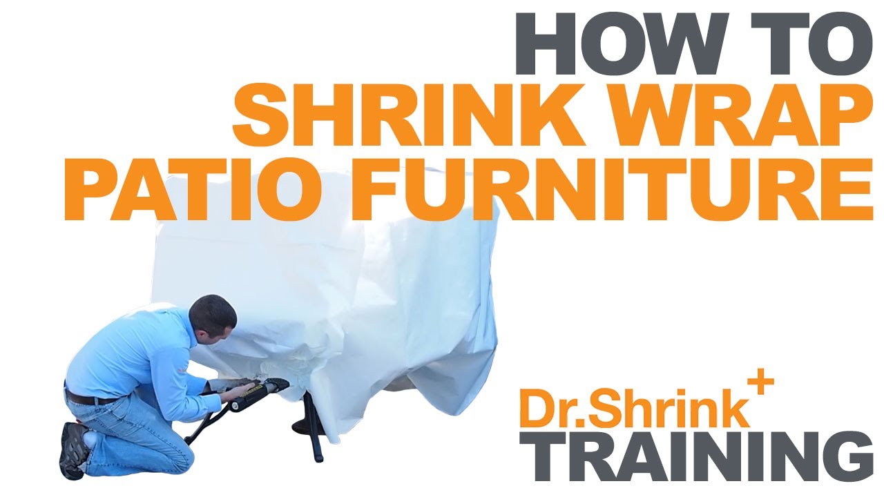 Как упаковать садовую мебель в термоусадочную пленку / Dr. Shrink, Inc.