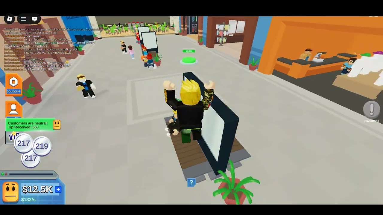 On continue mall tycoon