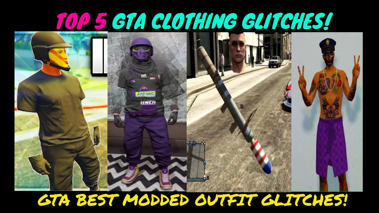 TOP 5 GTA CLOTHING GLITCHES AFTER PATCH! - GTA BEST MODDED OUTFIT GLITCHES!( GTA Clothing glitches!)