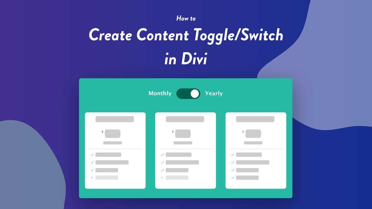 How to Create Content Toggle/Switch in Divi - Super Easy Method!