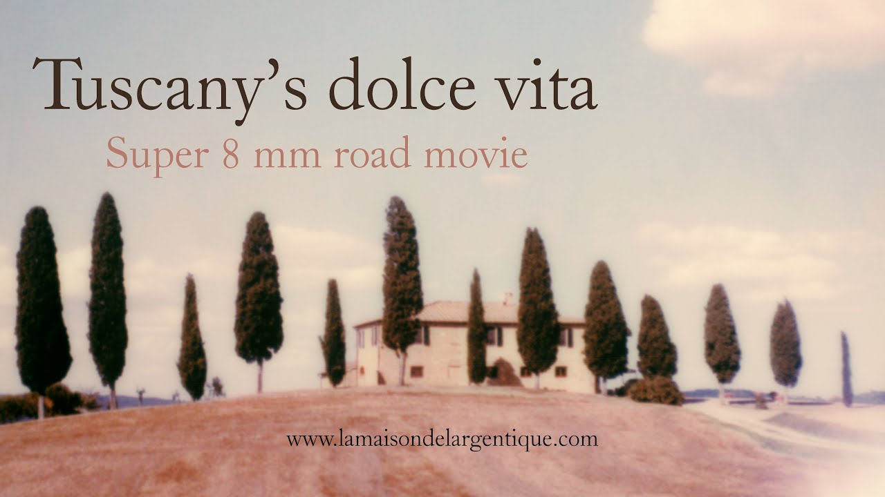 ROAD TRIP Super 8mm film, Tuscany's dolce vita, ITALY,