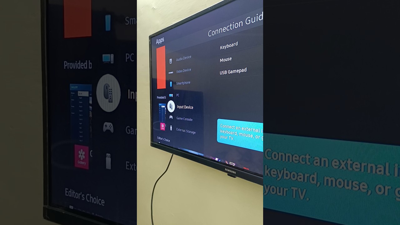 input device supported by samsung smart tv 