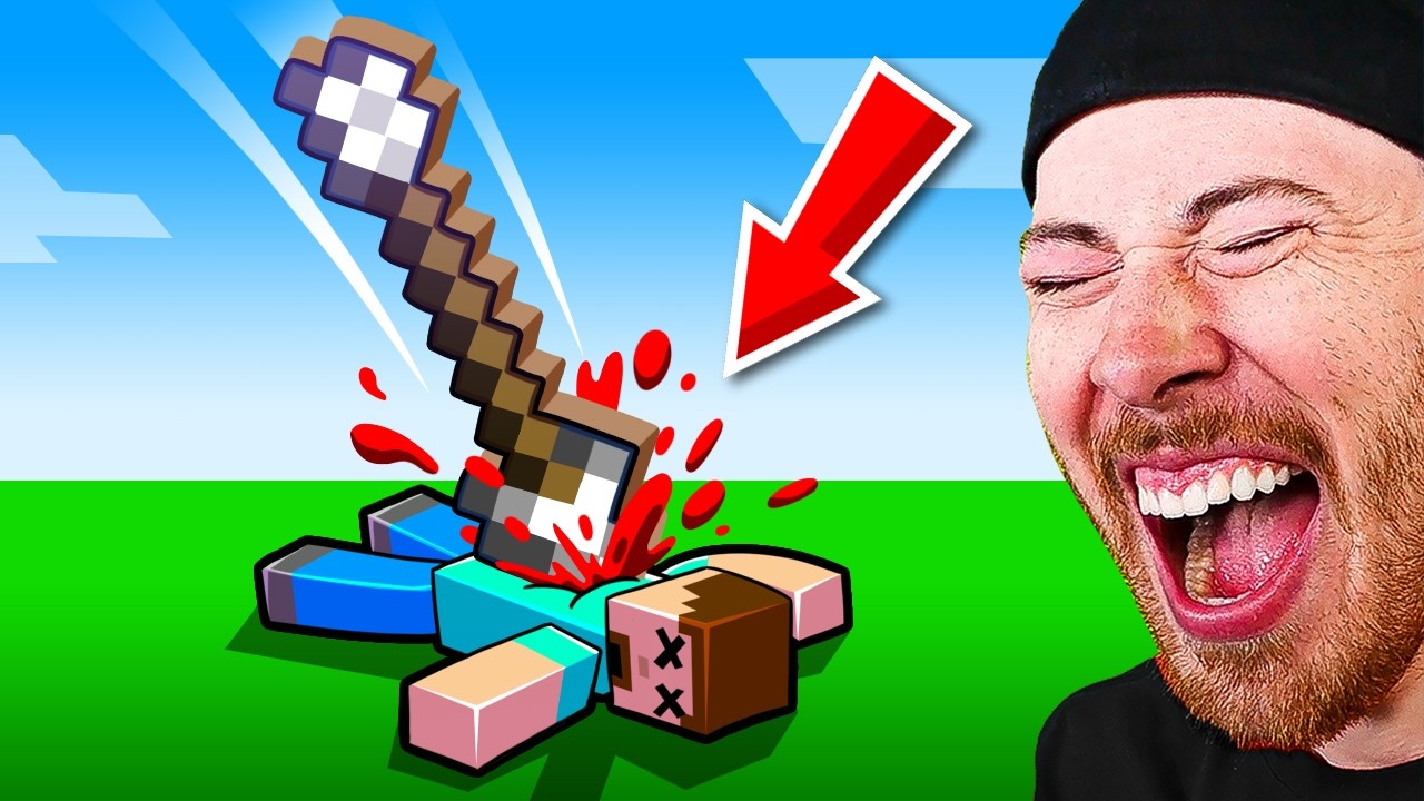 Сможет ли гигантский Стив выжить после попадания гигантской стрелы?!