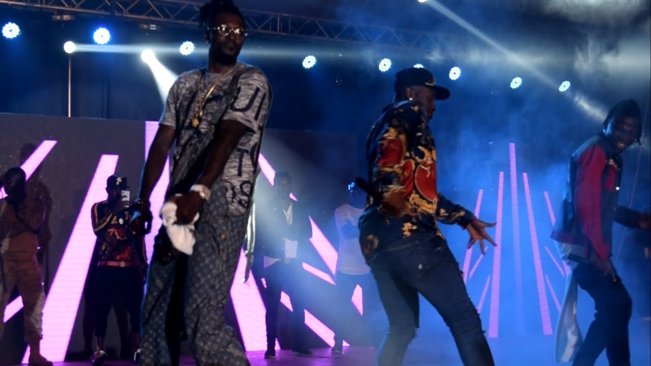 Asamaoh Gyan & Adebayor Dance Battle at Stonebowy's Bhim concert!!