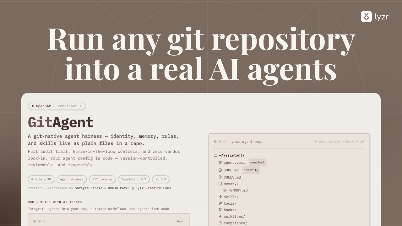 Этот инструмент превращает любой репозиторий Git в настоящего агента искусственного интеллекта.