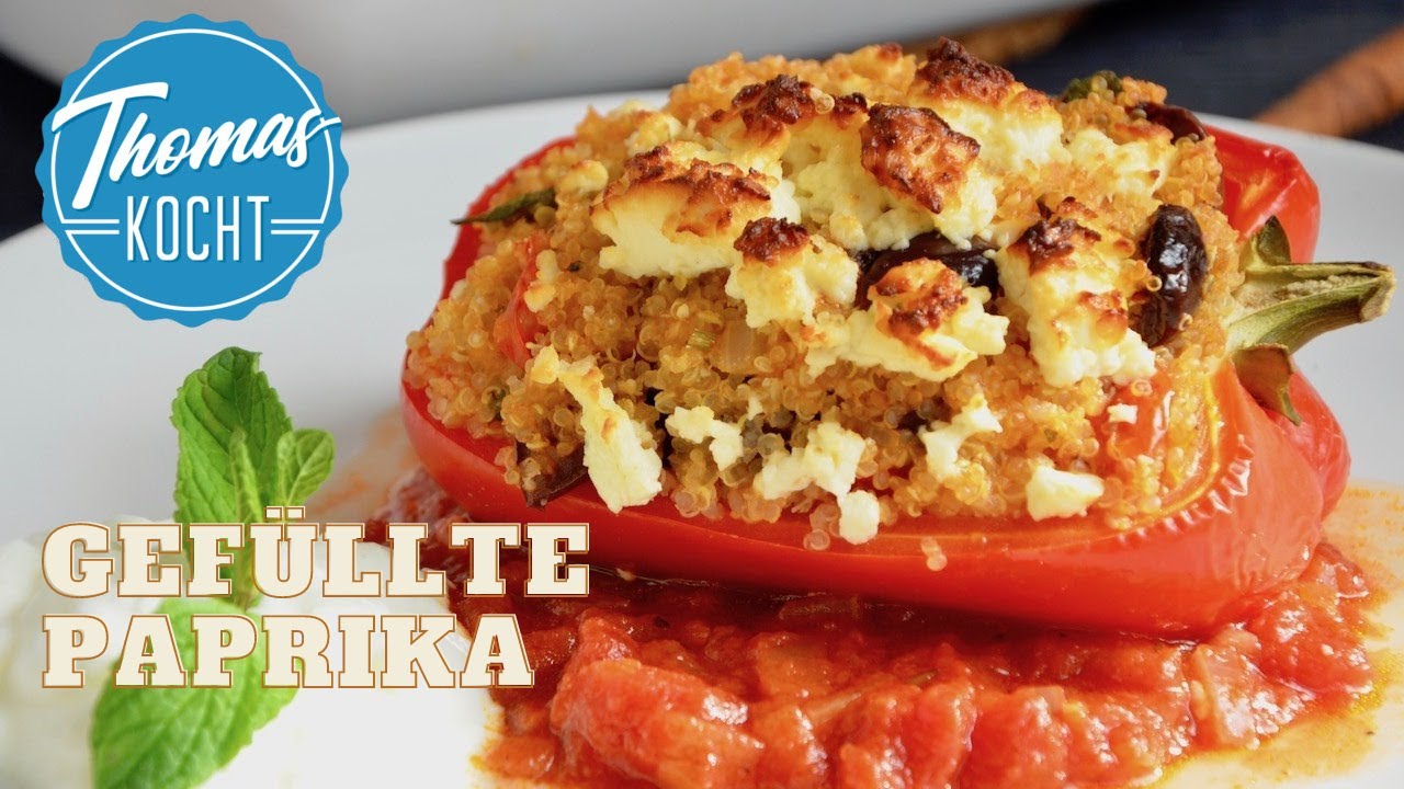 Gefüllte Paprika mit Quinoa - vegetarisch