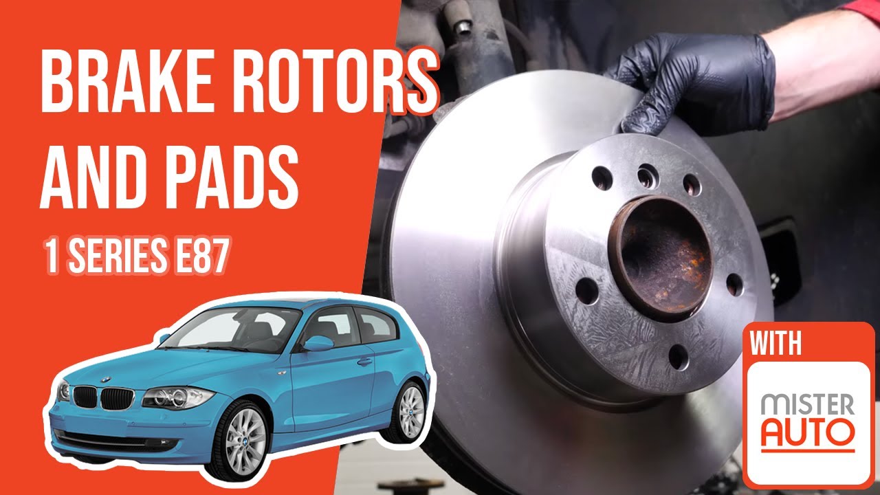 How to replace the front brake discs and pads BMW 1 Series E87 🚗