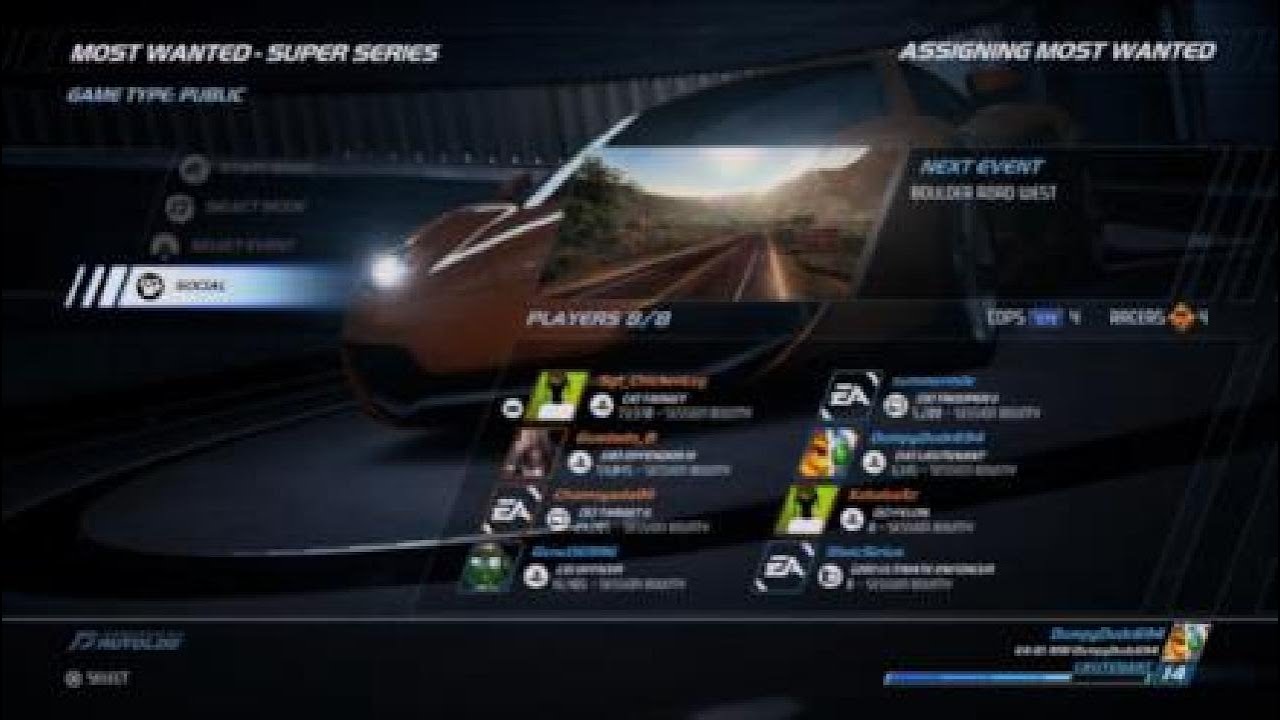 Need for Speed Hot Pursuit Remastered: Online - Most Wanted - Super Series: Boulder Road West